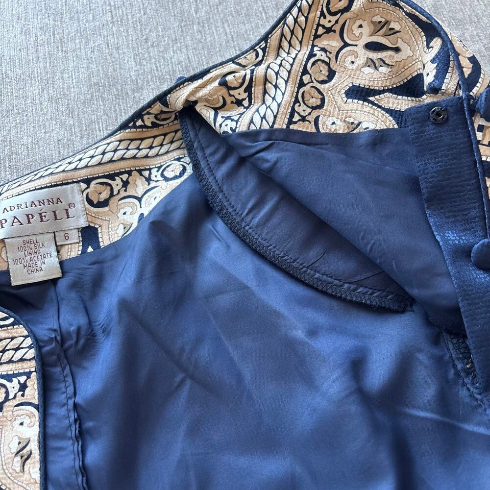 Adrianna Papell Cropped Silk Jacket - Picture 4 of 6